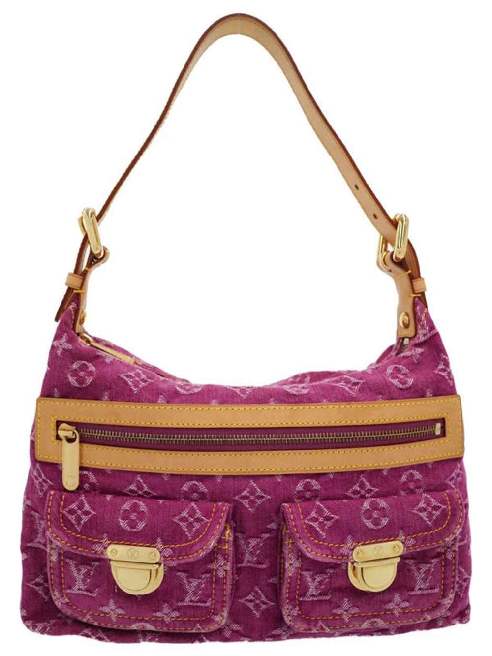 Louis Vuitton Monogram Denim Baggy Hobo Bag